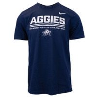 Men's Nike Engineered For Utah State Long-Sleeve T-Shirt navy